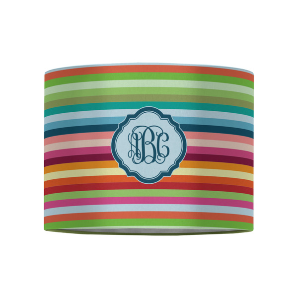 Retro Horizontal Stripes 8" Drum Lampshade - FRONT (Fabric)