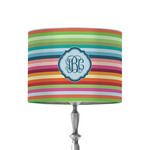 Retro Horizontal Stripes 8" Drum Lamp Shade - Fabric (Personalized)