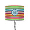 Retro Horizontal Stripes 8" Drum Lamp Shade - Poly-film (Personalized)