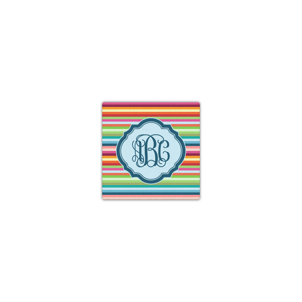 Retro Horizontal Stripes 8x8 - Canvas Print - Front View