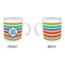 Retro Horizontal Stripes Acrylic Kids Mug (Personalized) - APPROVAL