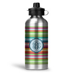 Retro Horizontal Stripes Water Bottles - 20 oz - Aluminum (Personalized)