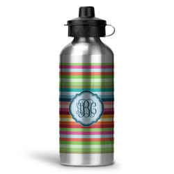 Retro Horizontal Stripes Water Bottles - 20 oz - Aluminum (Personalized)