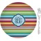 Retro Horizontal Stripes Appetizer / Dessert Plate