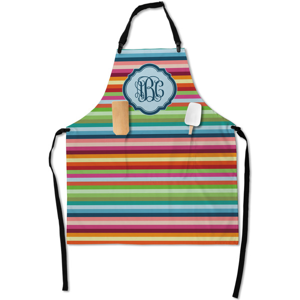 Retro Horizontal Stripes Apron - Flat with Props (MAIN)