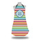 Retro Horizontal Stripes Apron w/ Monogram