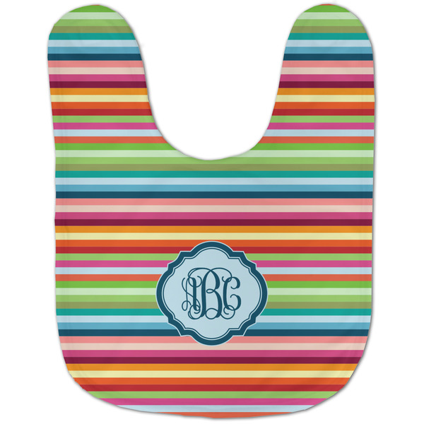 Retro Horizontal Stripes Baby Bib - AFT flat