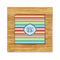 Retro Horizontal Stripes Bamboo Trivet with Ceramic Tile Insert (Personalized)