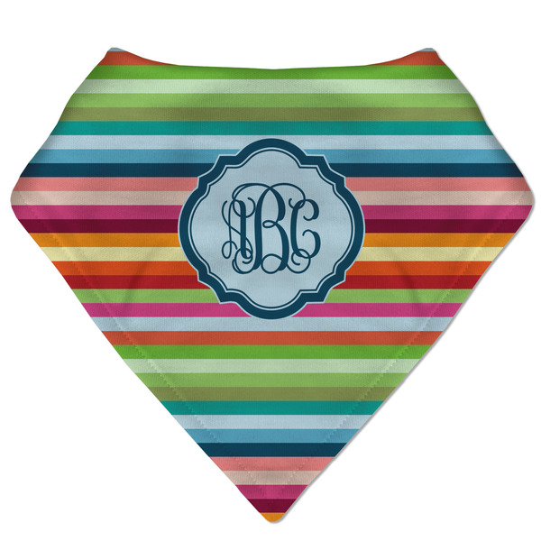 Custom Retro Horizontal Stripes Bandana Bib (Personalized)