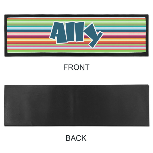 Retro Horizontal Stripes Bar Mat - Large - APPROVAL