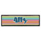 Retro Horizontal Stripes Bar Mat (Personalized)