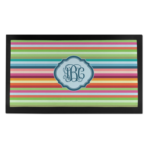 Retro Horizontal Stripes Bar Mat - Small - FRONT