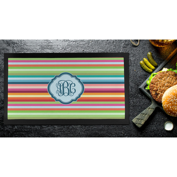 Retro Horizontal Stripes Bar Mat - Small - LIFESTYLE