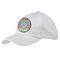 Retro Horizontal Stripes Baseball Cap - White (Personalized)