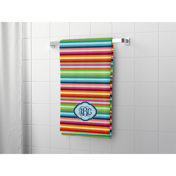 Retro Horizontal Stripes Bath Towel - LIFESTYLE