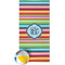 Retro Horizontal Stripes Beach Towel (Personalized)
