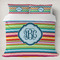 Retro Horizontal Stripes Duvet Cover Set - King (Personalized)