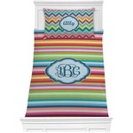 Retro Horizontal Stripes Comforter Set - Twin XL (Personalized)