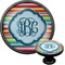 Retro Horizontal Stripes Cabinet Knob (Black) (Personalized)