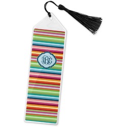 Retro Horizontal Stripes Book Mark w/Tassel (Personalized)