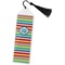 Retro Horizontal Stripes Bookmark with tassel - Flat