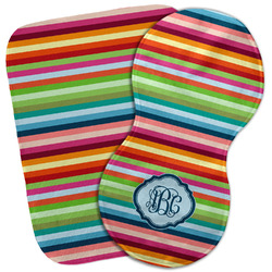 Retro Horizontal Stripes Burp Cloth (Personalized)