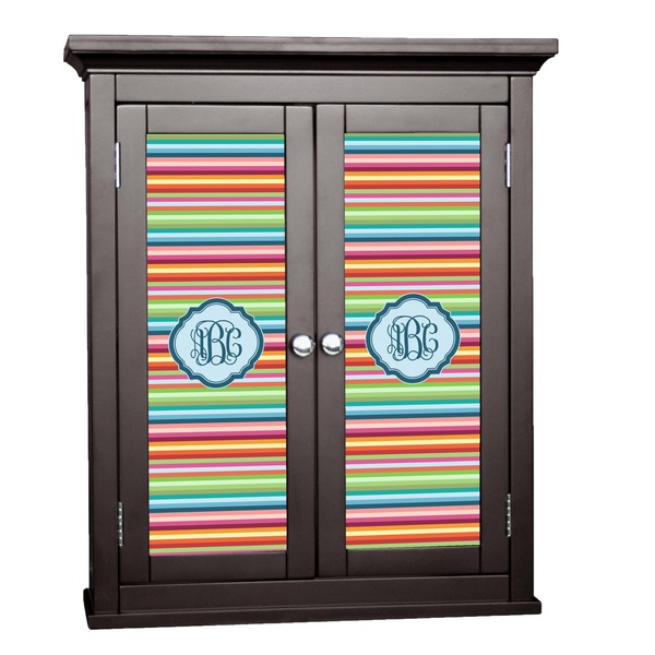 Custom Retro Horizontal Stripes Cabinet Decal - Large (Personalized)