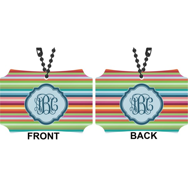 Retro Horizontal Stripes Car Ornament - Berlin (Approval)