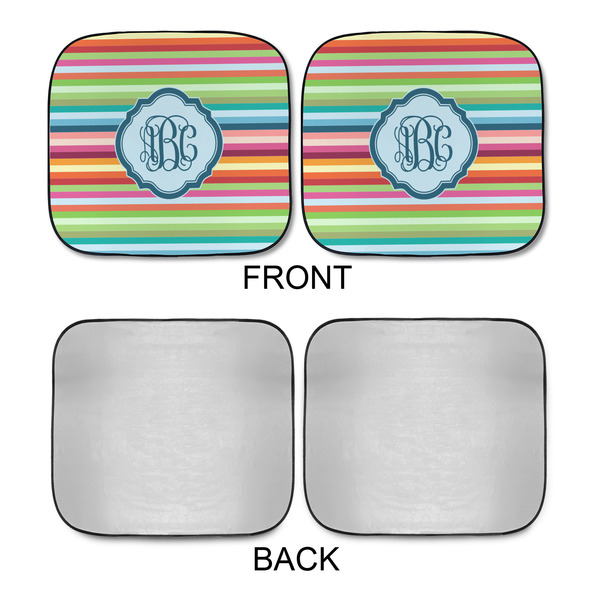 Retro Horizontal Stripes Car Sun Shades - APPROVAL
