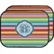 Retro Horizontal Stripes Car Floor Mats (Back Seat) (Personalized)