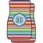 Retro Horizontal Stripes Car Floor Mats (Personalized)