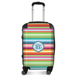 Retro Horizontal Stripes Suitcase (Personalized)