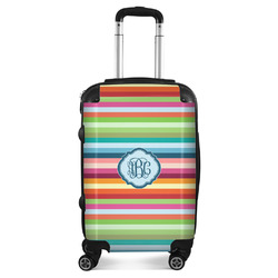 Retro Horizontal Stripes Suitcase (Personalized)