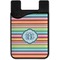 Retro Horizontal Stripes Cell Phone Credit Card Holder
