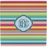 Retro Horizontal Stripes Ceramic Tile Hot Pad (Personalized)