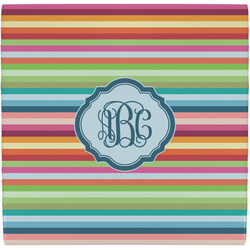 Retro Horizontal Stripes Ceramic Tile Hot Pad (Personalized)
