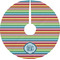 Retro Horizontal Stripes Tree Skirt (Personalized)