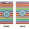 Retro Horizontal Stripes Clipboard (Legal) (Front + Back)