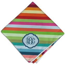 Retro Horizontal Stripes Cloth Dinner Napkin - Single w/ Monogram