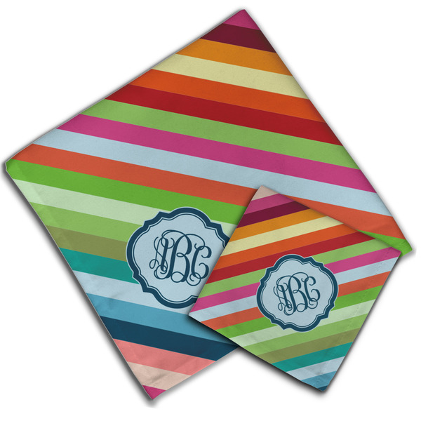 Retro Horizontal Stripes Cloth Napkins - Personalized Lunch & Dinner (PARENT MAIN)