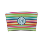 Retro Horizontal Stripes Coffee Cup Sleeve (Personalized)