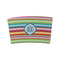 Retro Horizontal Stripes Coffee Cup Sleeve - FRONT