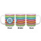Retro Horizontal Stripes Coffee Mug - 11 oz - White APPROVAL
