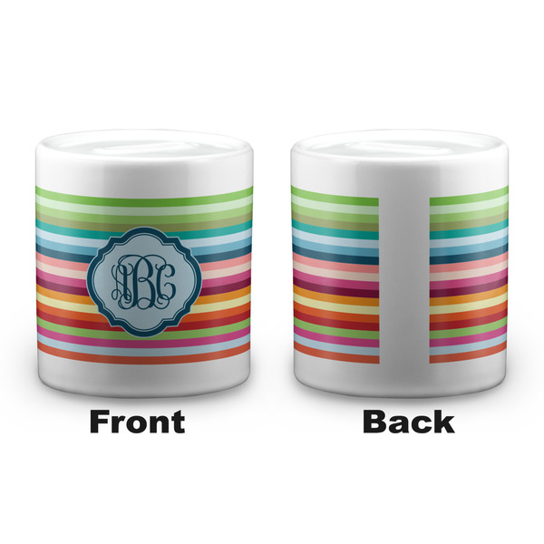 Retro Horizontal Stripes Coin Bank - Apvl