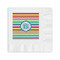 Retro Horizontal Stripes Coined Cocktail Napkins (Personalized)