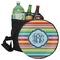 Retro Horizontal Stripes Collapsible Personalized Cooler & Seat