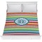 Retro Horizontal Stripes Comforter - Full / Queen (Personalized)