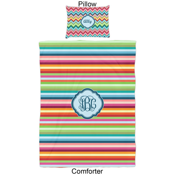 Retro Horizontal Stripes Comforter Set - Twin - Approval