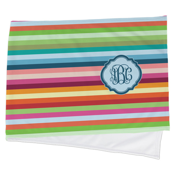 Custom Retro Horizontal Stripes Cooling Towel (Personalized)