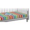 Retro Horizontal Stripes Crib Fitted Sheet (Personalized)